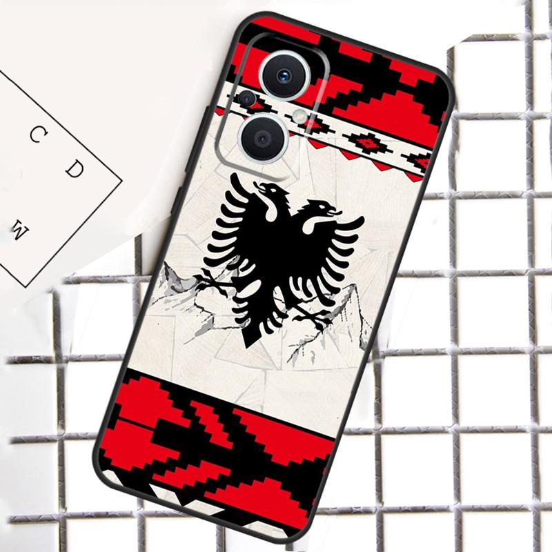 Albanien Albaner Flagge Für OPPO Reno 13 14 12 11 10 Pro 11F 12F 13F 14F 7 8 Lite 8T OPPO Find X5 X6 X8 X9 Pro Hülle