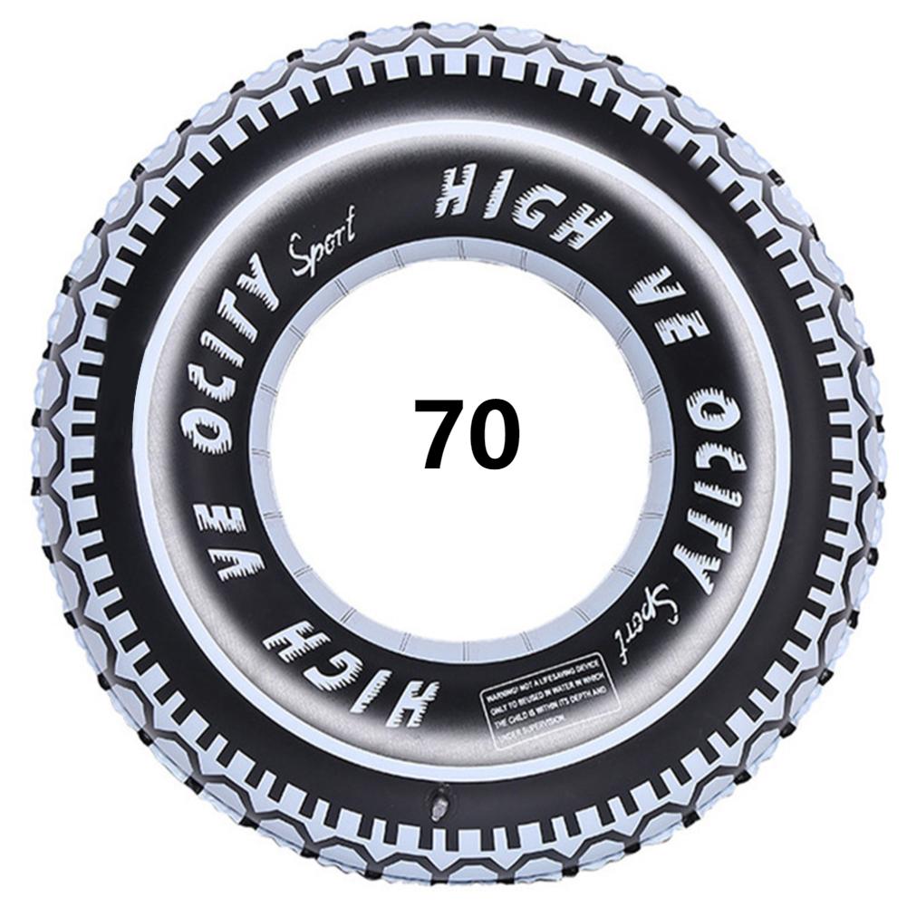 Tire Pattern Inflatable Swimming Rings Thickened PVC Swim Float Tube Baby Swimming Floats Infant Pool Toys for Summer Pool Party