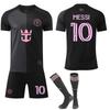 2025-26 Miami Away Black No. 10 Messi Football Jersey Set Jersey 9 Suarez New Original