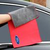 Plüsch Auto Reinigungstuch Trockentuch Saugfähig Fusseln Nicht Fusseln Auto Werkzeuge Für Ford Fiesta Ranger Focus Kuga Mustang S-MAX Transit Mondeo Esco