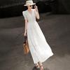 Lanser Elegant Lace V-Neck A-Line Dress