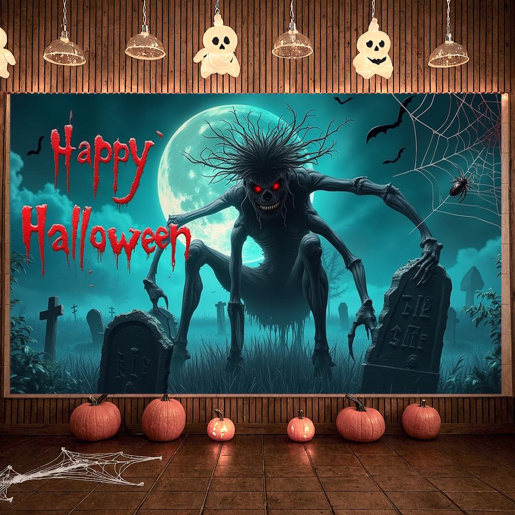 Halloween Decor Scary Details Holiday Decoration Spooky Prop Creepy Cartoon Haunted Scene For Holiday Celebration Spooky Themed
