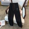 Plus Size Women's High Waist Denim Long Pants - Slimming, Casual, Loose, Cuffed Dad Jeans (200/300 Jin)
