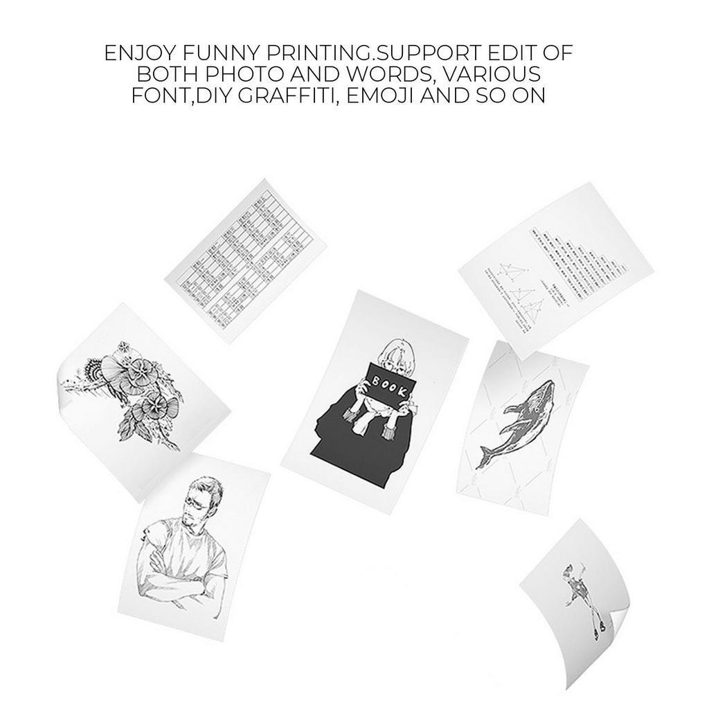 80mm 203DPI Peripage Thermal printer Bluetooth Wireless Photo Notes Pocket Lable Stiker Printer Paper for Birthday Christmas Gift USB