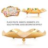 Smooth Surfaces Gold Fruit Bowl Gold Decorative Tray Fruit Bowls Fruit Basket  For Kitchen