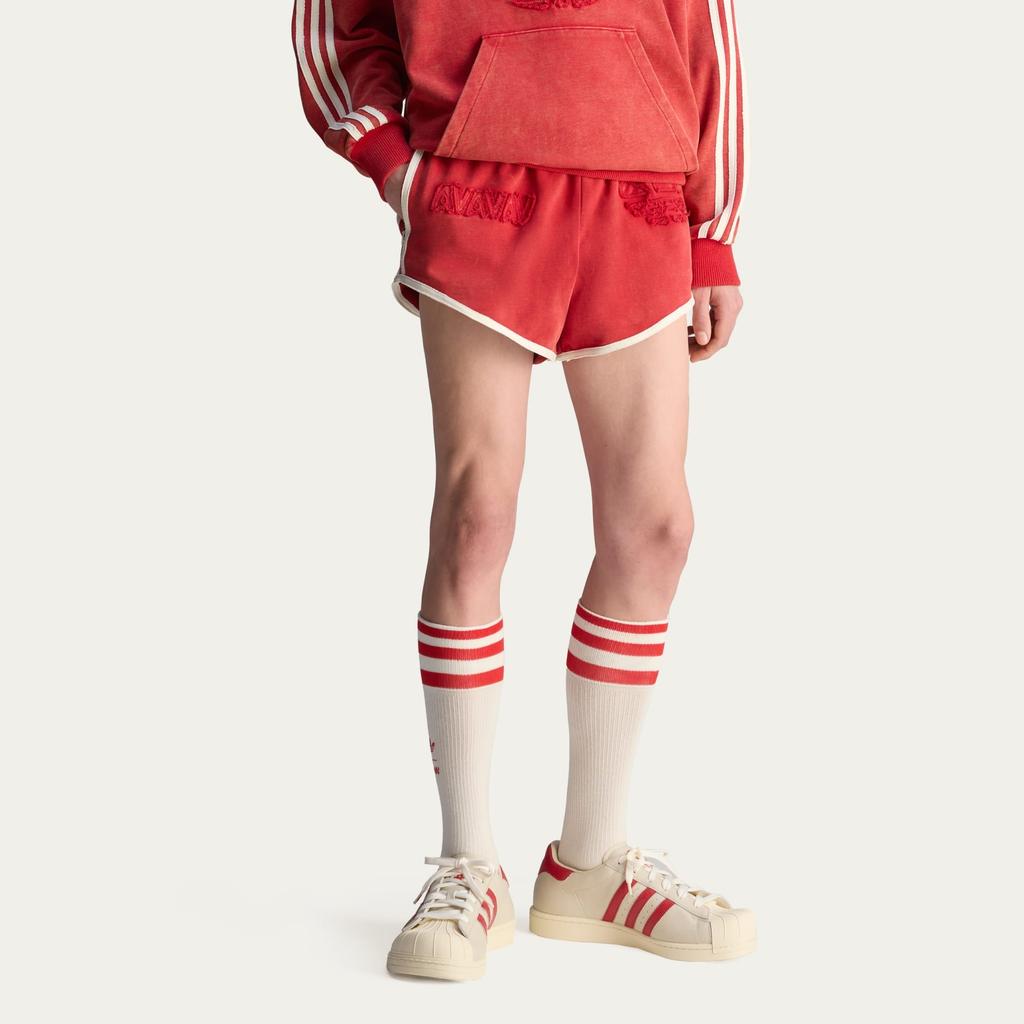 Adidas Originals X Avavav Collaboration SS25 Boxing Comfortable Versatile High-Waisted Fashion Sports Shorts Unisex Shorts Red JP4860