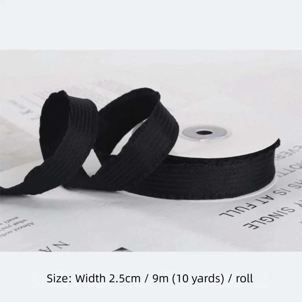 9M/Roll 25MM Width Falbala Ruffled Ribbon Lotus Leaf Shape Ruffled Ruffled Ribbon Macaron Colors Hair Bows Ribbon DIY Crafts