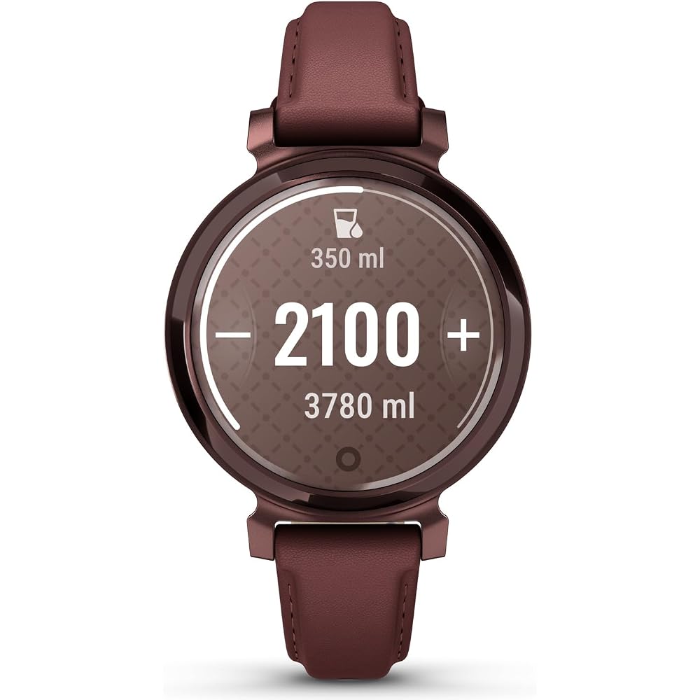 Garmin Lily 2 Classic Mulberry Leather/Dark Bronze [Suica Compatible Model/5 Days Battery Life On a Full Charge/sleep Analysis/stress level/Body Batte