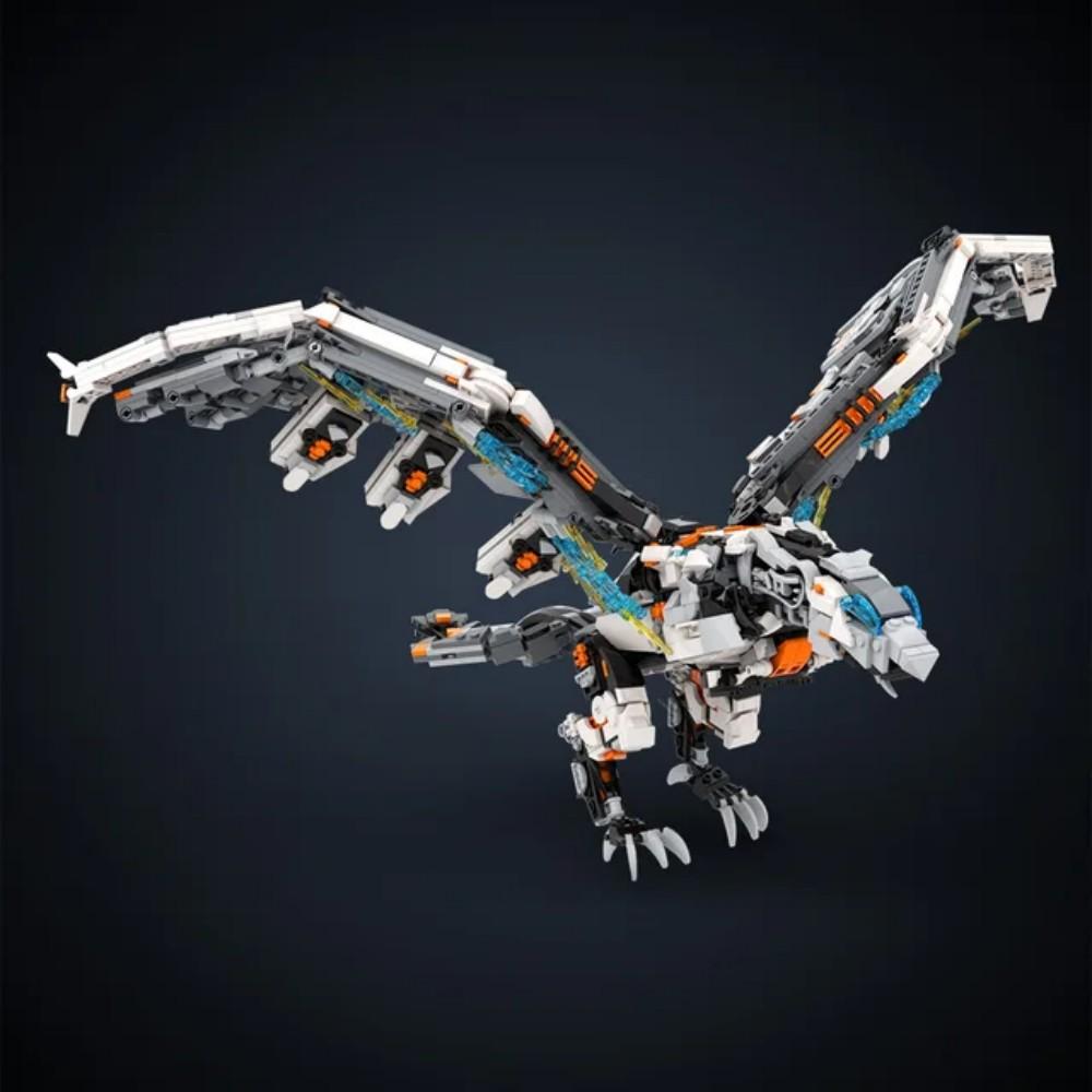 MOC Horizons West Storm Bird Dinosaur Building Blocks Zero Dawned Mechanical Slaughterspine Monster Bricks DIY Toy Birthday Gift