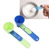 2pcs Protein Powder Sliding Spoon Coffee Leak Proof Spoon Funnel Scoop Baby Formula Measuring Spoon