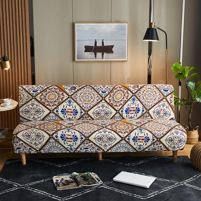Sofa Bed Cover For Living Space Folding Sofa Covers Elastic Spandex Safe Soft Protector Slipcovers Durable Material