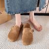 Leather Children's Thick-soled Bag Head and Half Slippers, Wear Spring and Summer New One-pedal Lazy Single Shoes