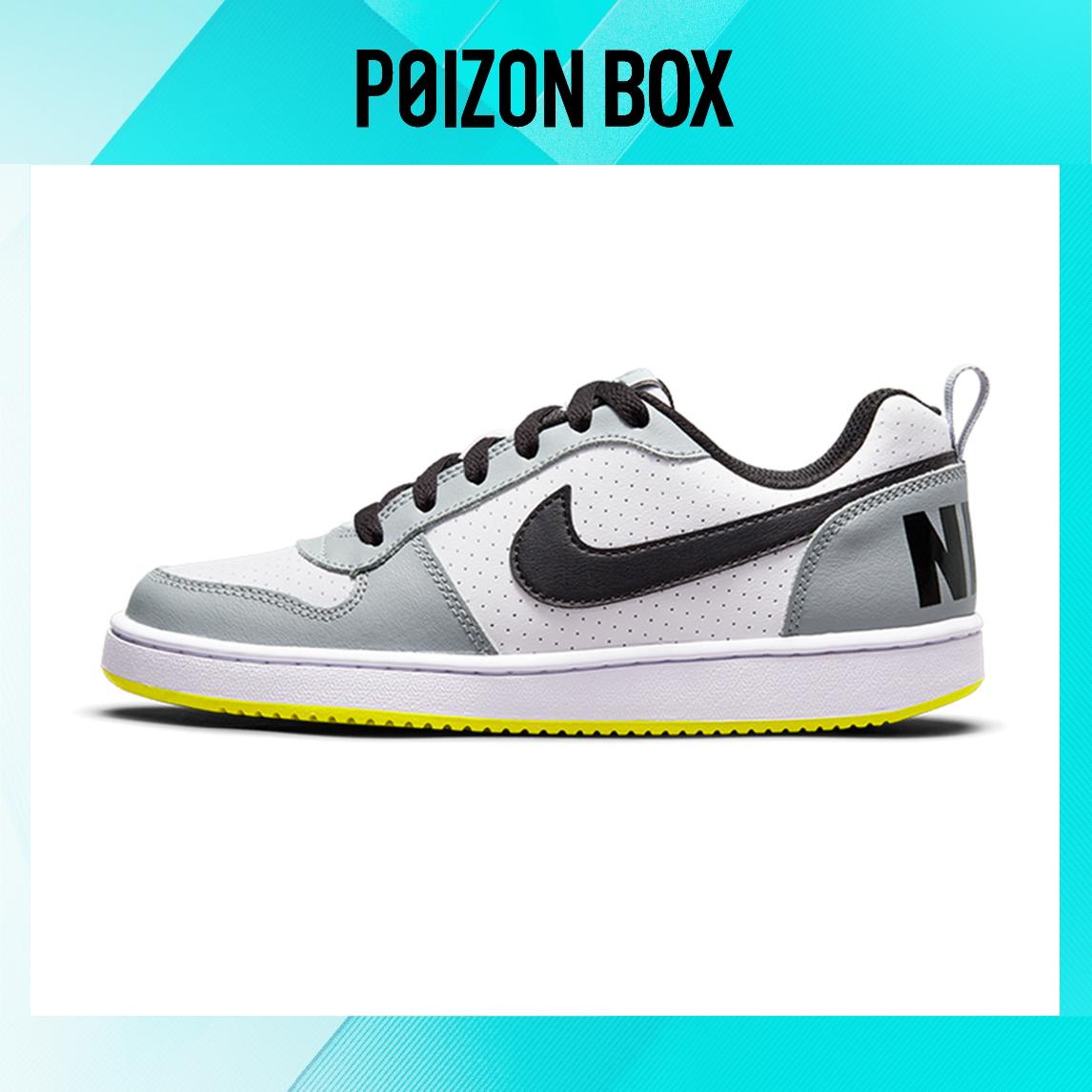 

кроссовки Nike Court Borough Low White Black Wolf Grey (GS) 839985-104