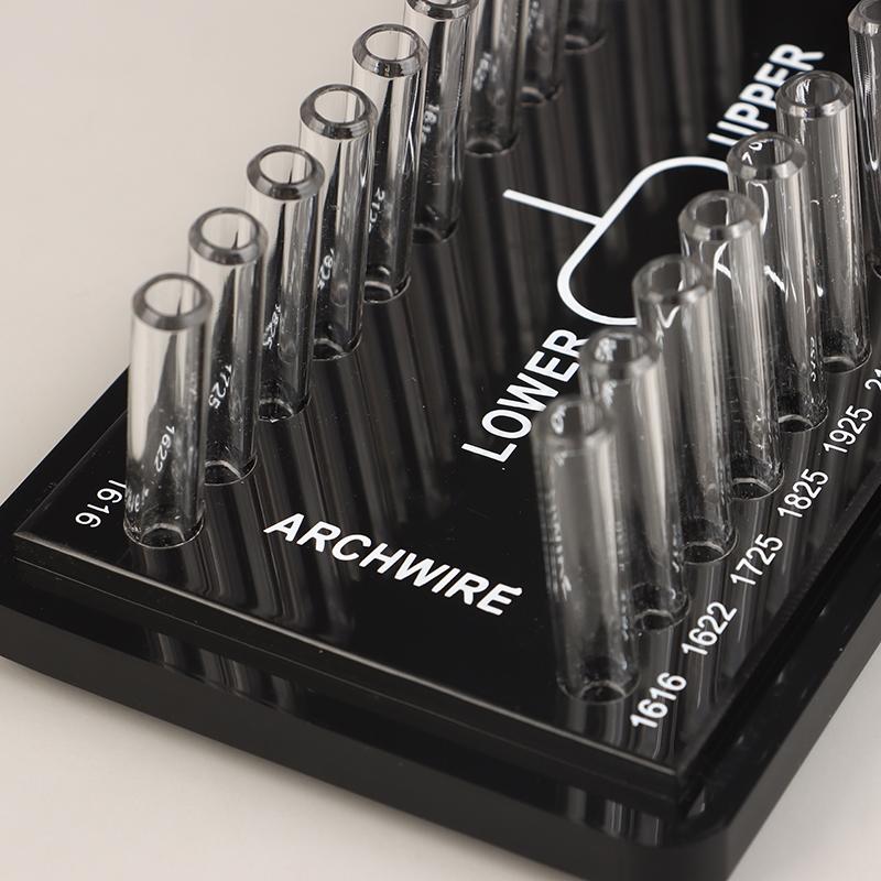 Acrylic Organizer Dental Resin Adhesive Applicator Holder Pre-Formed Bow Wire Placement Box Storage Dust Box