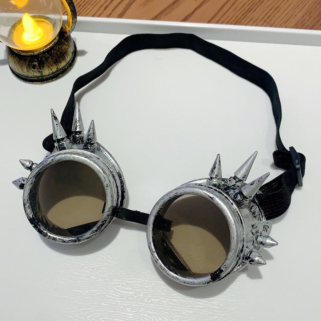 New Halloween Costume Retro Punk Steam Glasses Party Holiday Colsplay Decoration Props Women‘s Glasses Men‘s Glasses