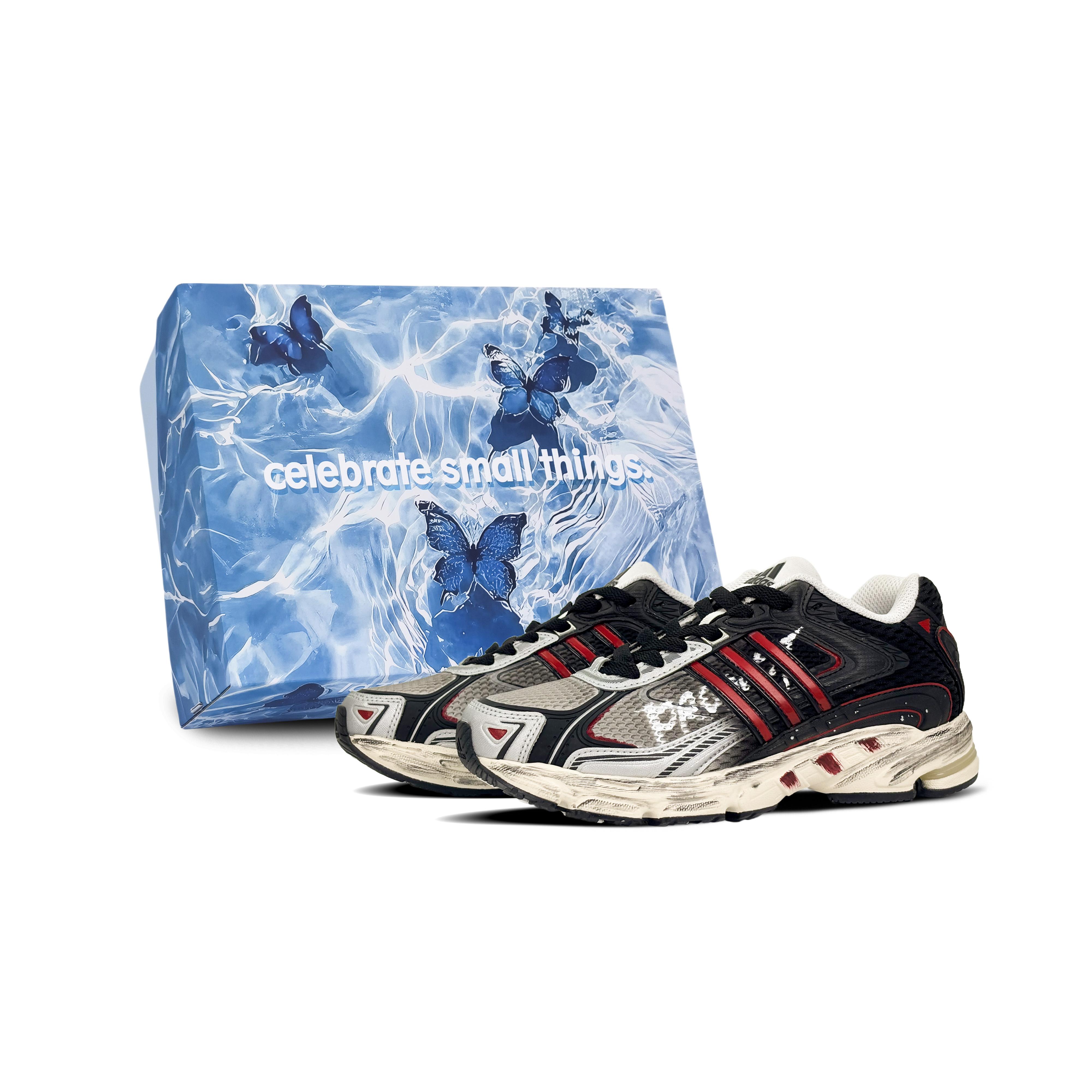 

Adidas Originals Response Cl Abrasion Resistant Low top Running Shoes Unisex Black Red IG6226(Team188-S-BOX) 41⅓