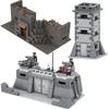 Detachable 3 Layers Blockhouse Blocks WW2 Military Bunker Turret Building Blocks Toys For Children Adults Friends Gifts