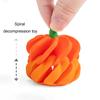 Pumpkin Spinner Decompression Toy 3D Printed Stress Relief And Anxiety Reduction Fidget Toy Smooth Spin And Stretch Sensory Toy for Office