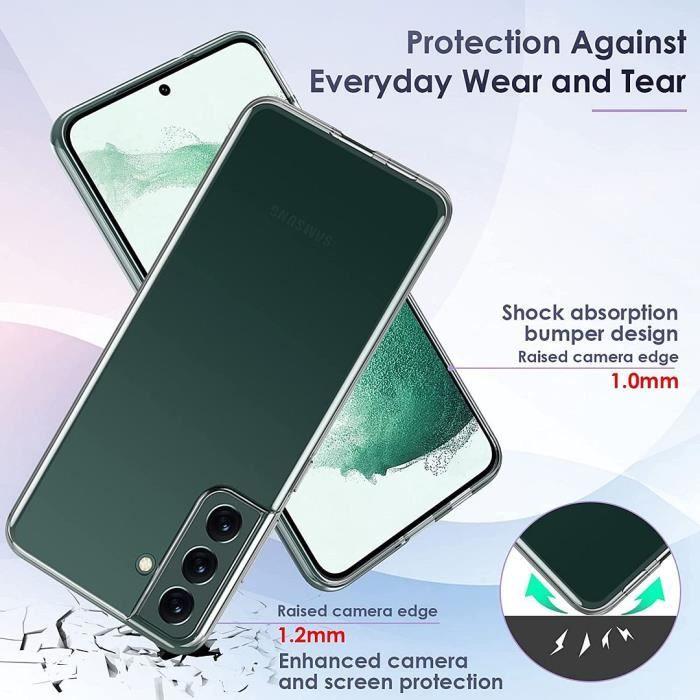 Coque de protection - PROSHOP - pour Samsung S22 Plus - Silicone transparent - Souple - Anti-choc