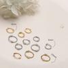 Versatile Earrings for Women, Round Earrings for Japanese and Korean Simple and Compact Ear Buckles for Naked Plain Circle Versatile Couple Earrings