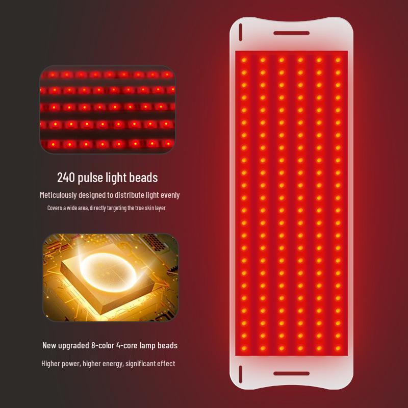 7-Color Silicone PDT LED Photon Skin Rejuvenation Panel with Red Light Waist Belt