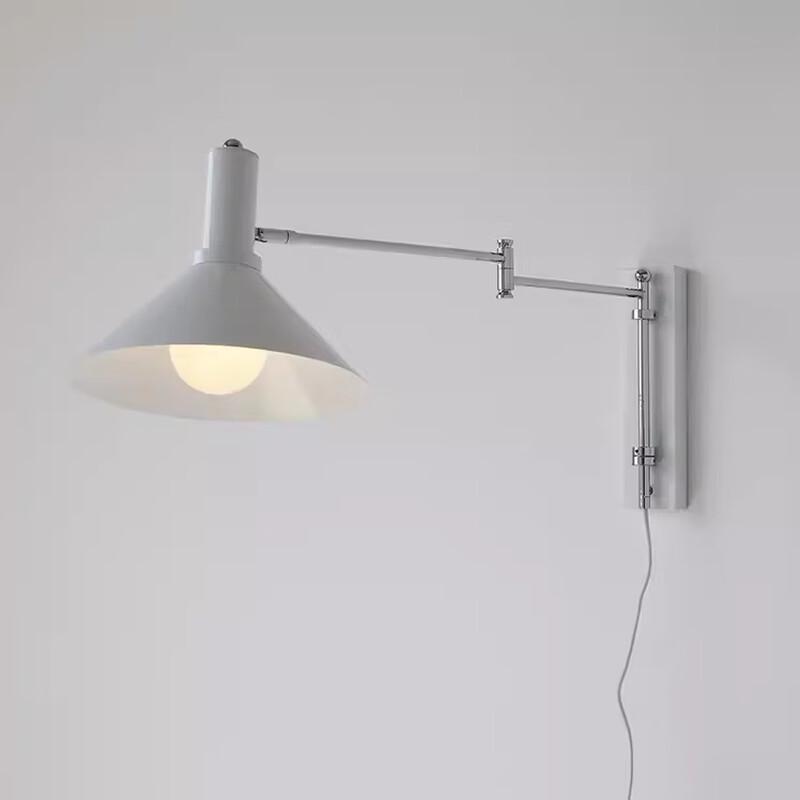 Oeny Foldable Swing Arm Bedside Wall Lamp
