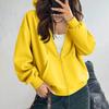 Women's Off Shoulder Zipper Hoodie Sweatshirt  Fashion Clothing Casual Jacket