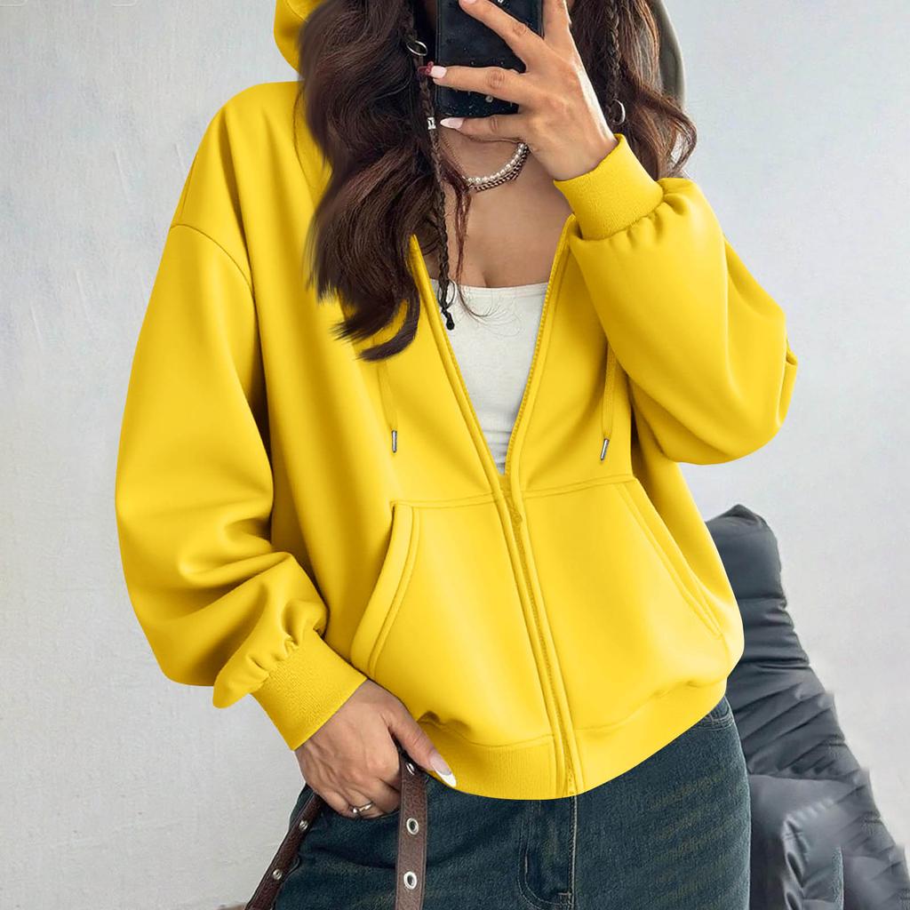Women's Off Shoulder Zipper Hoodie Sweatshirt  Fashion Clothing Casual Jacket