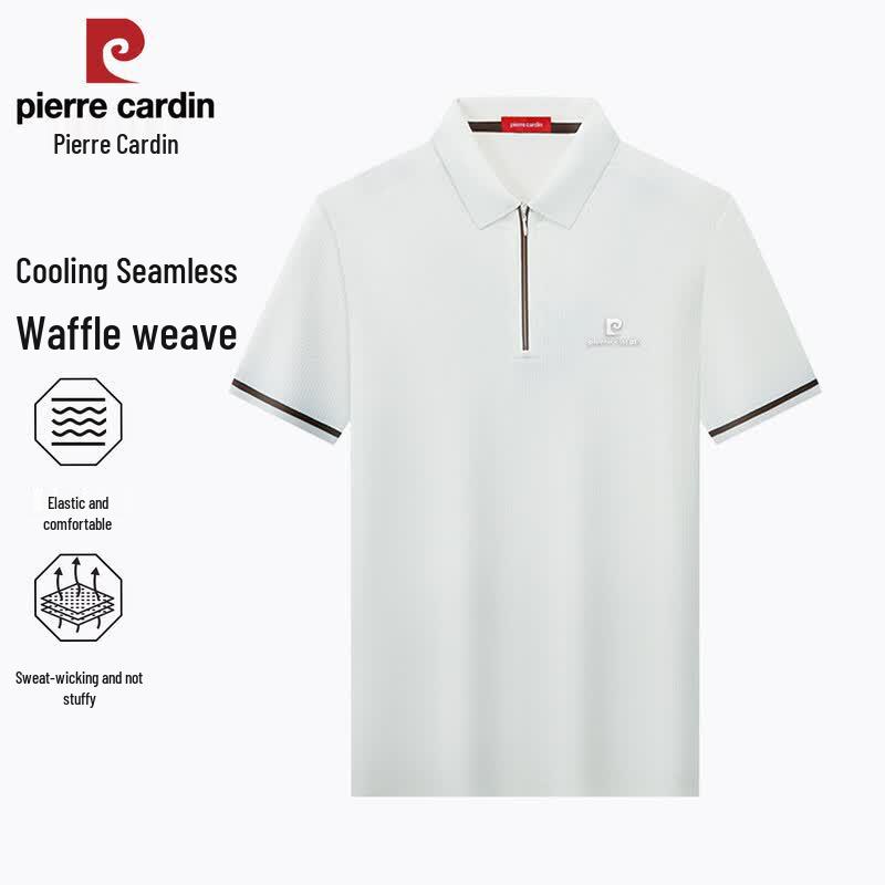 Pierre Cardin Men s Cooling Waffle Half-Zip Polo Shirt 3XL