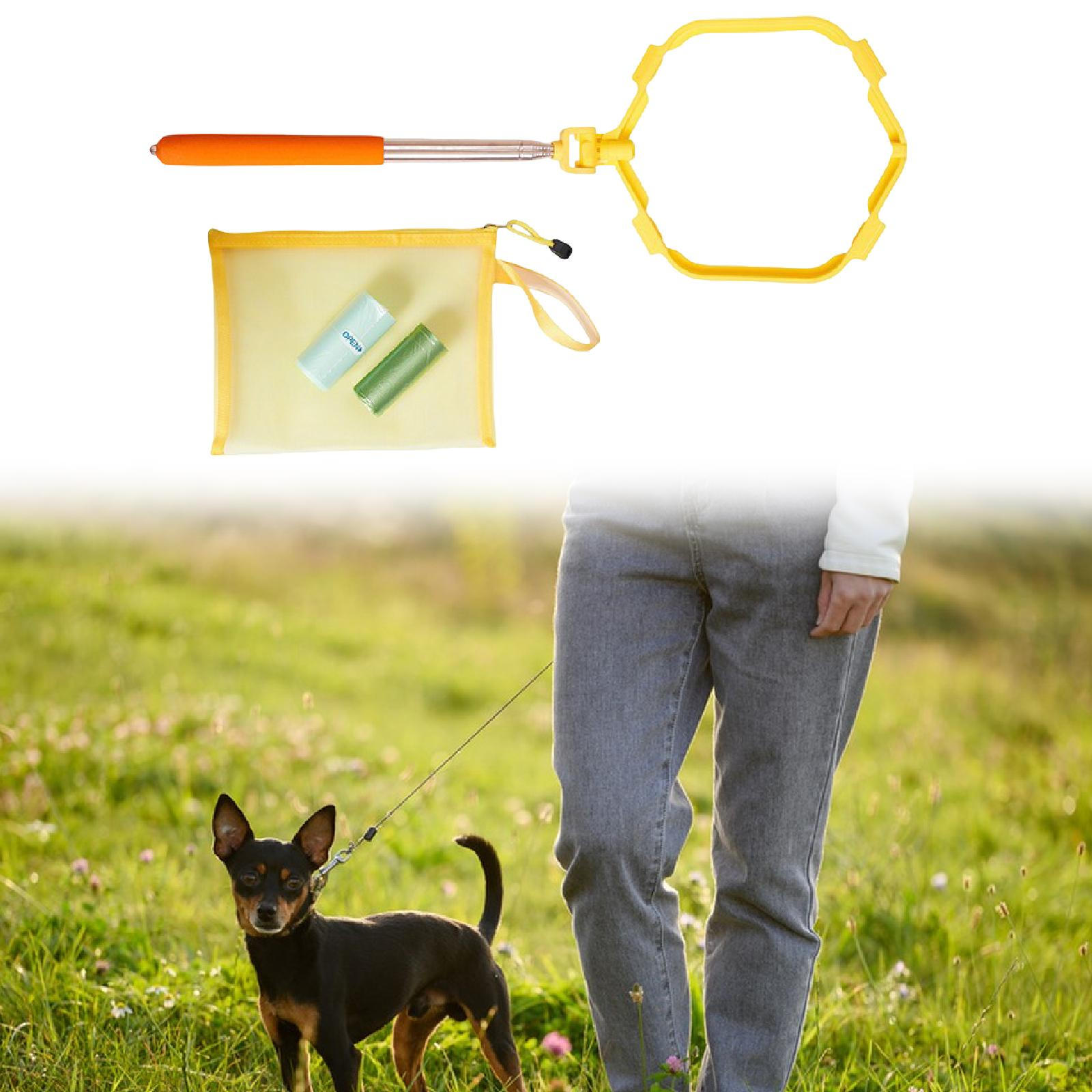 

Foldable Pet Poop Scooper Poops Bag Holder Touchless Waste Removal Tool Dog Catcher with