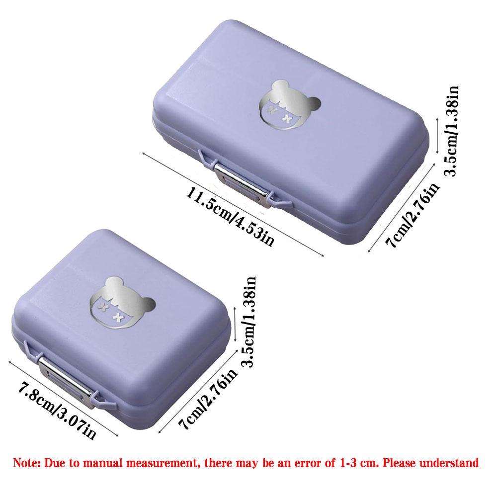 Portable Pill Box, Jewelry Sealed Storage Box, Weekly Pill Box, Pocket Pill Box Pill Dispenser Tablet Box, Suitable For Travel