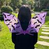 Style Sombre Gothique Halloween Ailes de Chauve-souris Scintillantes Costume Ailes Fée Papillon Ailes Fête d'Halloween