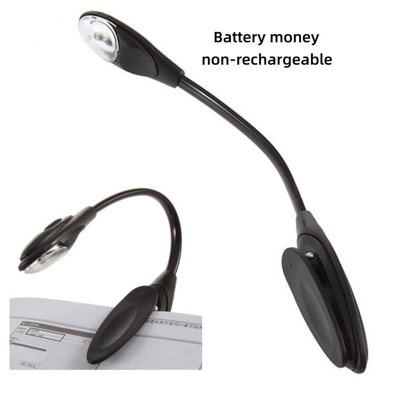Rechargeable Book Mini 7 Led Level 3 Warm Cold White Flexible Clip-on Night On Reading