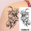 1 PC 210*114MM  Mermaid Temporary Tattoo For Women Men Realistic Fox Lion Flower Tattoos Sticker Back Arm Disposable Death Skull Fake Tatoo