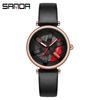 Sanda Meilleure Vente 1088 Montre pour Adolescent: Personnalisé, Cadran Rotatif 3D, Tendance, Quartz Étanche.