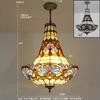 New European-style Restaurant Chandelier Aisle Club KTV Villa Decoration Creative Retro Glass Staircase Corner Lamp