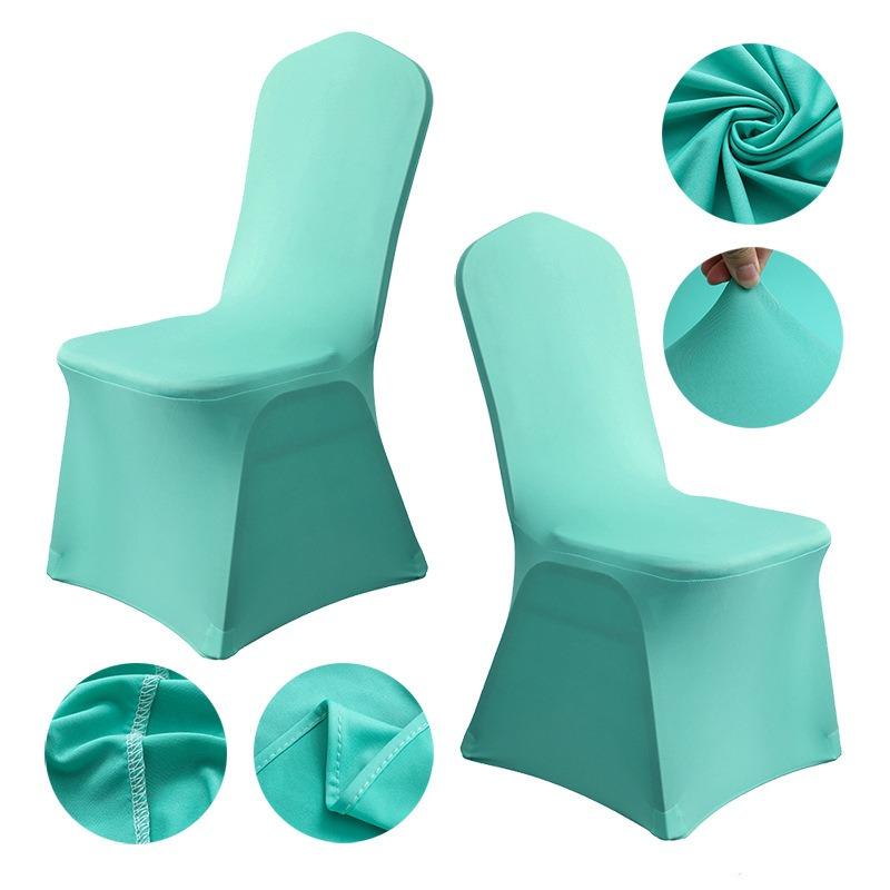 Elastic Chair Cover Hotel Wedding Jumpsuit White Dining Chair Cheap Chair Cover All Season Universal Size