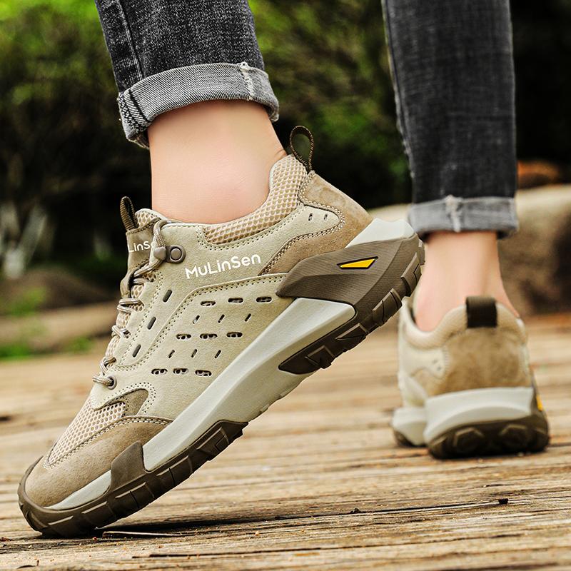 Fashion Original Brand Men Walking Outdoor Shoe Designer Breath Mountain Climbing Footwear Comfortable Anti-Slip Trekking Sneakers 38-46