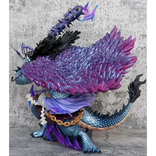 STPSM (Shop) 26cm One Piece Kaido Statue Figure - New World Four Emperor Kaido Battle Stance Model Toy Decoration, PVC Pirates of the Beast Governor A