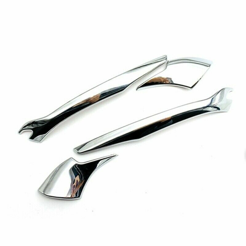 For Mazda CX-30 -2024 4Pcs Car Sticker Chrome Silver Rearview Side Rear View Mirror Strip Cover Trims Molding Exterior Decor