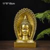 Candle Holder Buda Candlestick Resin Fengshui Budda Figurines India Thailand Buddhism Statue Office Desktop Home Decor