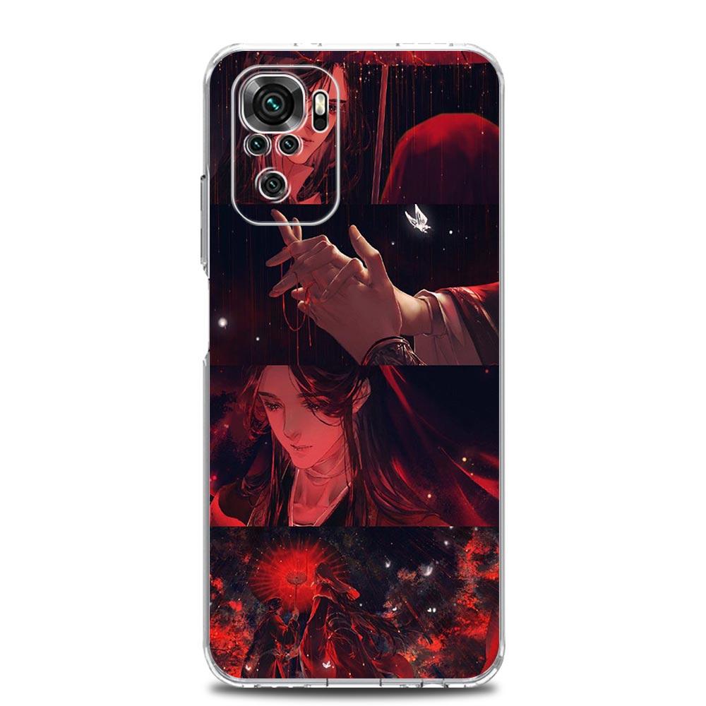 Heaven Official's Blessing Chinese Clear Phone Case For Xiaomi Redmi Note 12 5G 9S 9 8 10 11 Pro+ 9T 8T 10C 9C 9A 7 Pro Cover