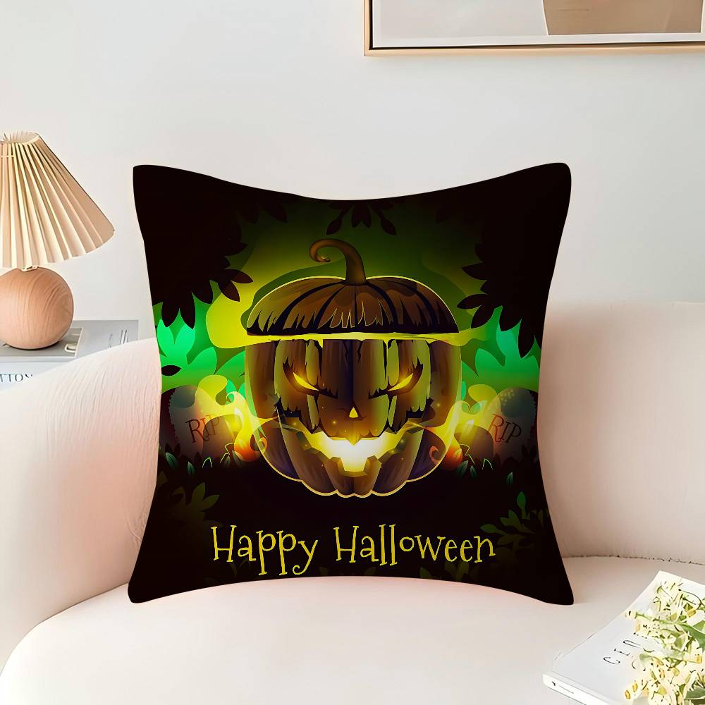 Halloween Kuddfodral Örngott Klädsel Soffa Prydnadskudde Heminredning Örngott