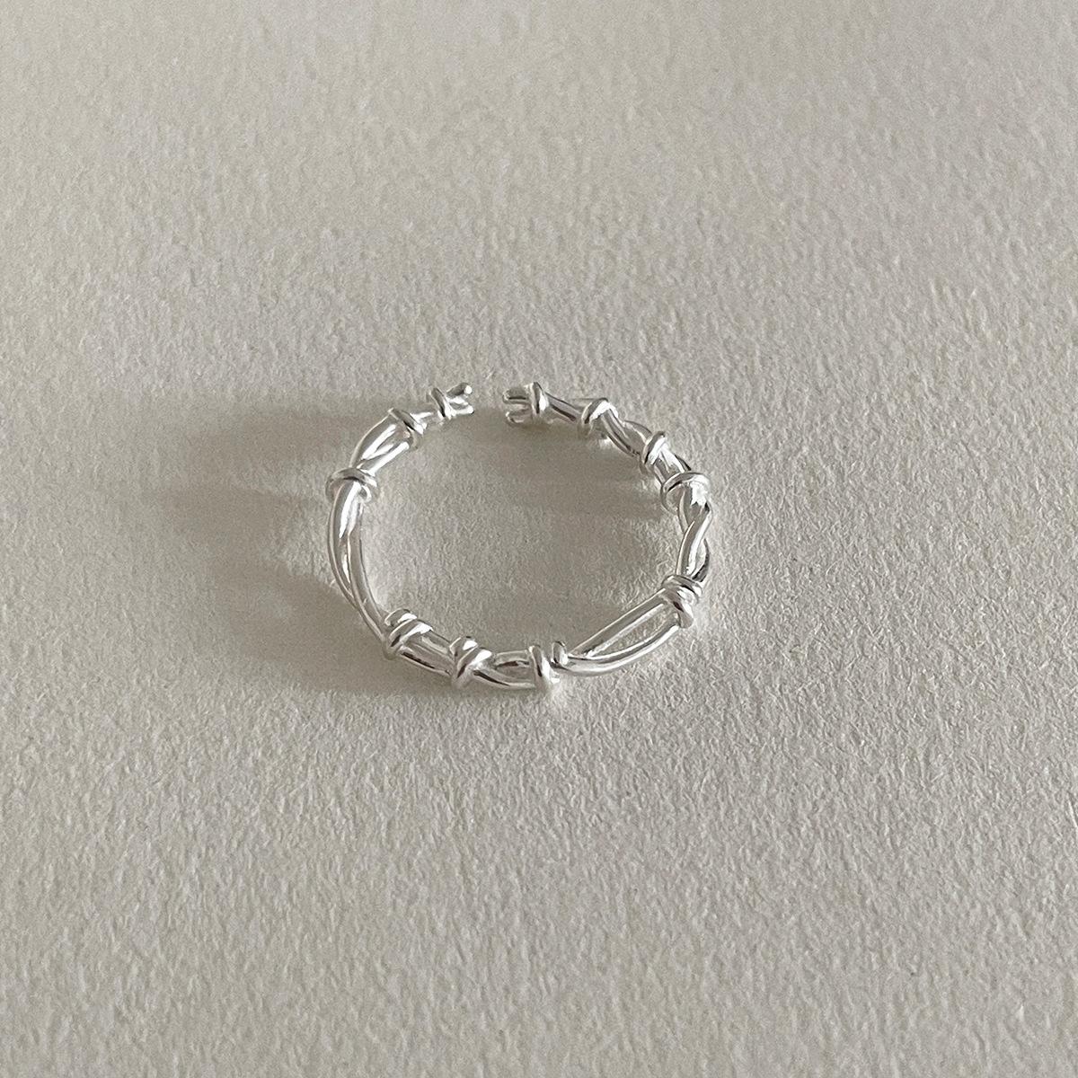 

Кольцо из серебра 925 пробы с многослойной сеткой, уникальное, для указательного пальца, с защитой от холодного ветра, легкое, роскошное, модное кольцо opening adjustable