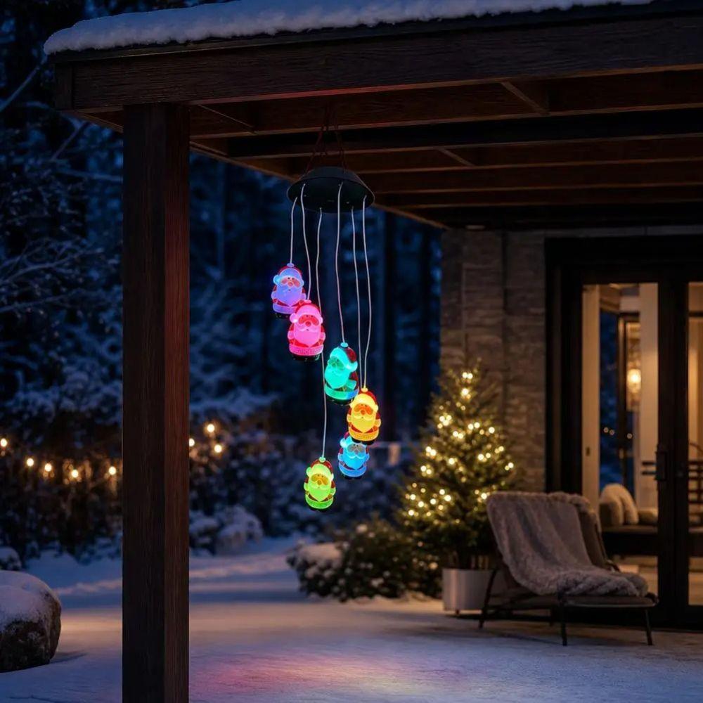 Oval Wind Chime Light Star Solar Decorative Lamp Hanging Solar Lamp For Decorating Your Home