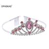 Girls Crowns Hairbands For Kids Children Performance Tiaras With Comb Rhinestone Alloy Cute Birthday Headpiece Baby Hair Jewelry