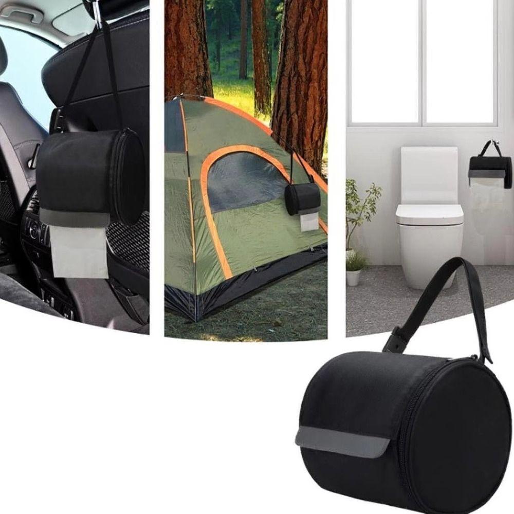Smooth Zipper Toilet Paper Cover Waterproof Toilet Paper Bag Toilet Paper Roll Holder  Outdoor