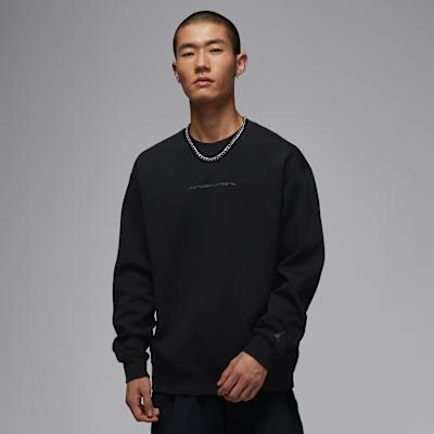 Jordan Sport Sweatshirts Men s Black/Dark Gray Crew Neck Moderate Othe 2XL