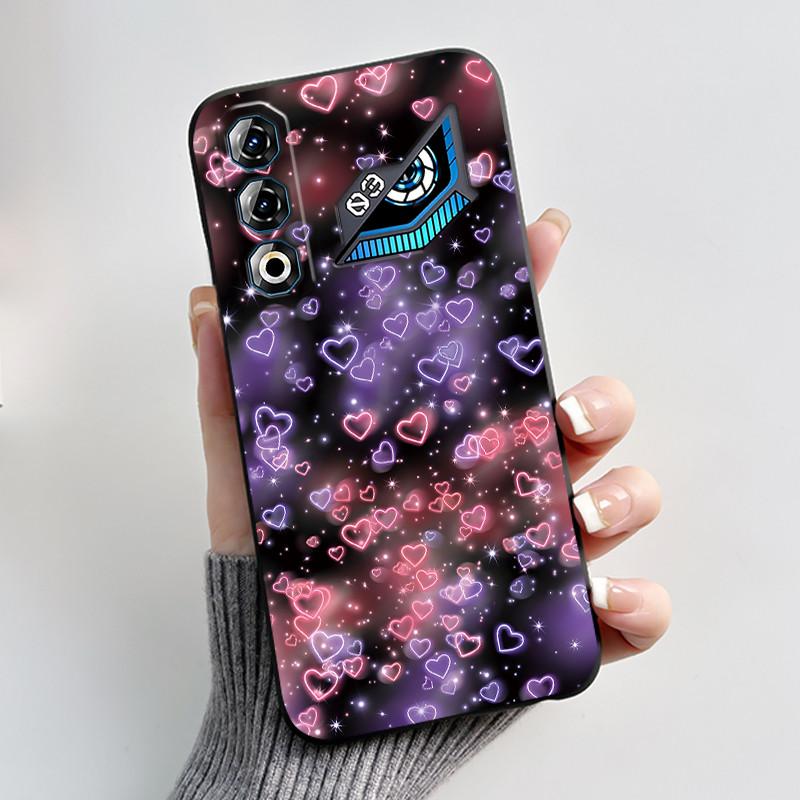 Für ZTE Nubia Neo 3 GT 5G Z2465N Hülle Süßes Kaninchen Schwarz Weiches TPU Silikon Stoßfeste Rückabdeckung Für ZTE Nubia NEO3 GT 5G Hülle