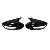 For Hyundai Sonata 2011-2014 ABS Plastic Car Rearview Side Mirror Cover Wing Cap Exterior Door Trim Adhesive Sticker Gloss Black